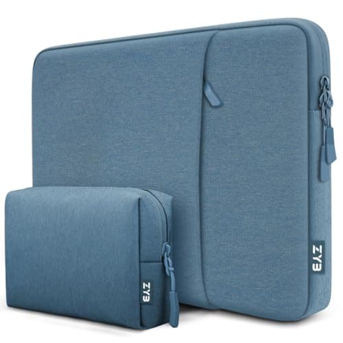 ZYB Laptop Sleeve 14 Inch, Waterproof Shockproof 14 Inch Laptop Case for 14" Notebook Lenovo Thinkpad IdeaPad, MacBook Air 15.3 2026-2023 M5 M4 M3 M2, 14" HP Dell Acer Chromebook-Haze Blue