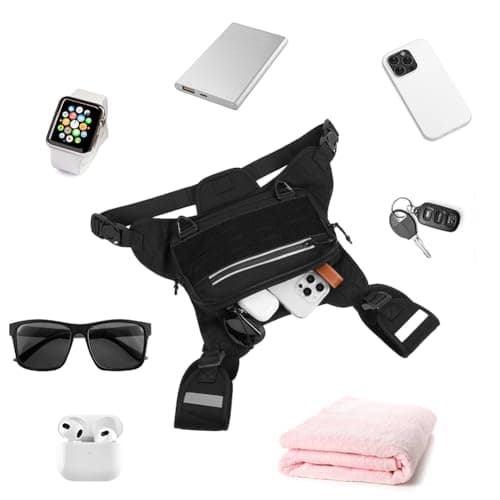 Flintronic Outdoor Chest Lightweight, Security Travel Pouch, Adjustable Belt, for Outdoors, Workout, Hiking Men & Women — view 6