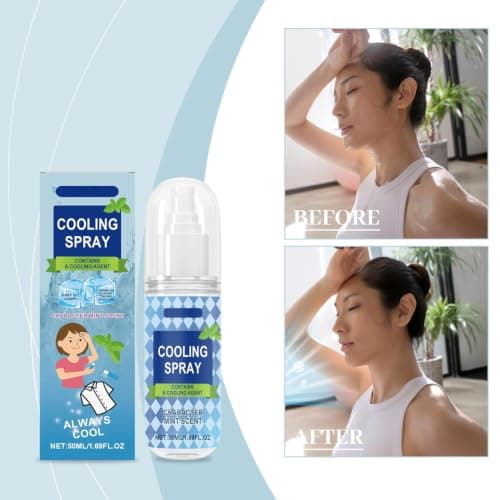 Cooling Mist Spray for Face and Body, 2026 Summer Cooling Spray, Instant Cooling Spray for Skin Hydration, Sun Relief and Refreshing Cold Sprays for Hot Weather, Sports, and Travel, 50ml — view 2
