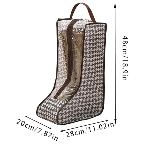 Boot Holders for Tall Boots - Foldable Shoe Storage Carrier, Lightweight Organizer for Winter and Summer Footwear | Travel Friendly Protective Bag | Home Closet Stackable Boot Holder Accessory — view 6