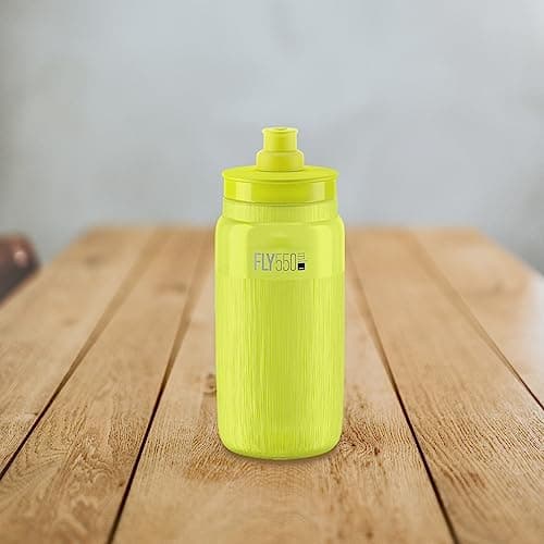 ELITE Fly Tex Water Bottle, Yellow Fluo, 550ml — view 2