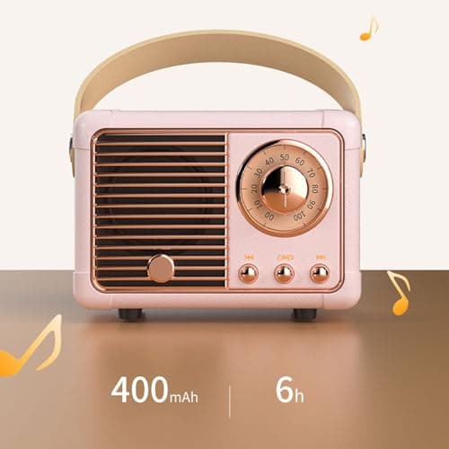 Retro Vintage Mini Wireless Speaker with BT5.0 for Home Office Parties — view 4