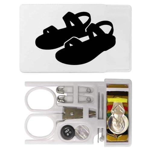 Azeeda 'Sandals Silhouette ' Mini Travel Sewing Kit (SE00047209)