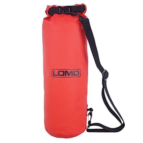 Lomo 12L Barrel Rolltop Dry Bag with Shoulder Strap - Red Kayak Hatch — view 6