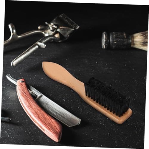 Men's Wooden Beard Brush with Boar Bristles, Ergonomic Handle — view 4