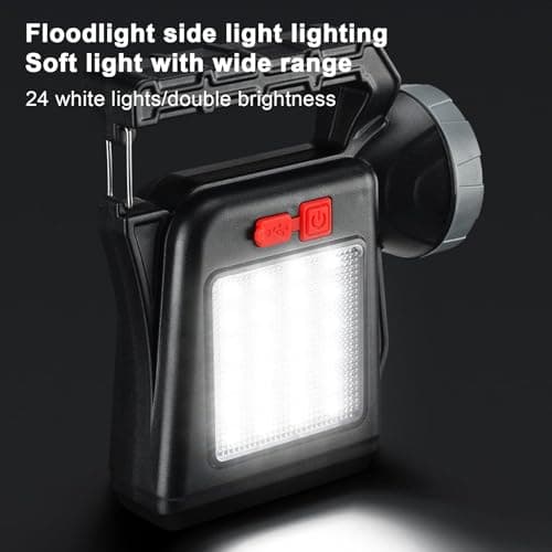 Solar Flashlight High Bright Waterproof Solar Powered Rechargeable — view 6