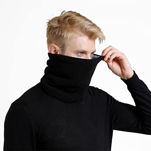 Onvavient Winter Scarf Neck Warmer Gaiter Face for Men Women Warm Fleece Ski — view 3
