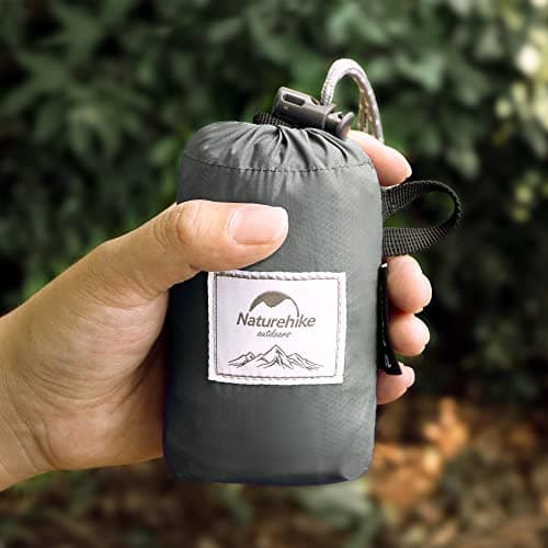 Naturehike Ultralight Foldable Waterproof Backpack by 30D Nylon Fabric Dry Bag for Hiking Camping Outdoor Travel Grey — view 4