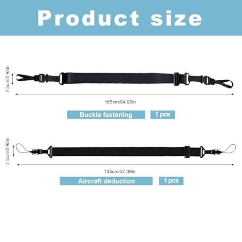 2 Pack Universal Adjustable Nylon Shoulder Straps, Quick Release Buckles — view 2