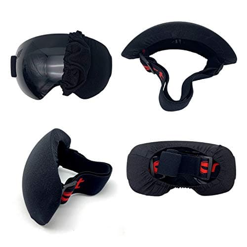 AMMKRO Ski Snowboard Goggle Cover Protector - Lens Scratch Dust Protection for Travel Storage Accessories (Black) — view 3