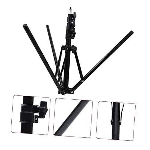 Selfie Tripod Folding Phone Tripod Black Iron Nylon — view 3