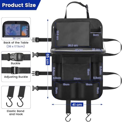 Joihop Car Seat Organiser Kick Mats Back Seat Protector — view 3