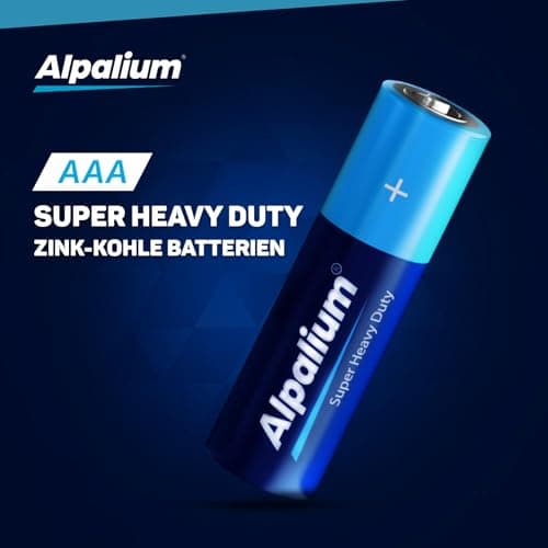 Alpalium AAA R03 Micro Batteries - Pack of 120, Zinc Charcoal, Long Shelf Life, Cadmium & Mercury Free, Environmentally Friendly Packaging, Storage Pack — view 5