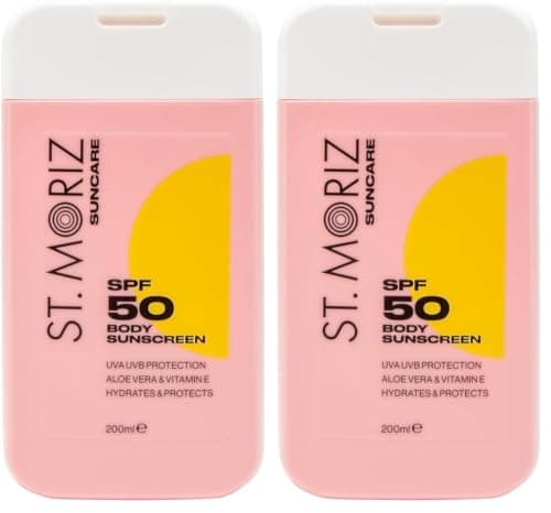 St. Moriz Suncare SPF 50 Body Sunscreen (Pack of 2)