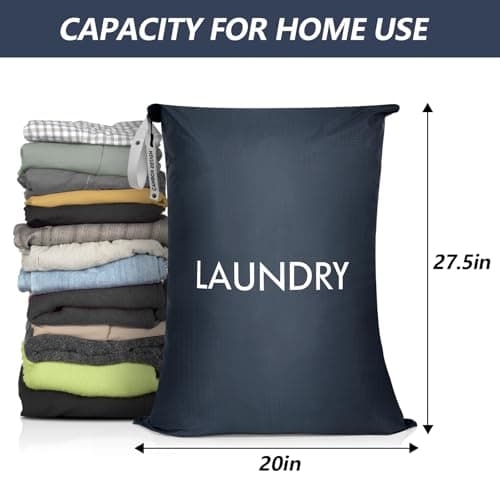 CANBOX Laundry Bags for Dirty Clothes, Nylon Travel Laundry Bag, 1-2 Loads — view 2