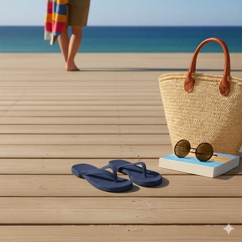 EMMA NEW YORK Women's Flip-Flops, Dk Denim, 5.5 UK — view 3