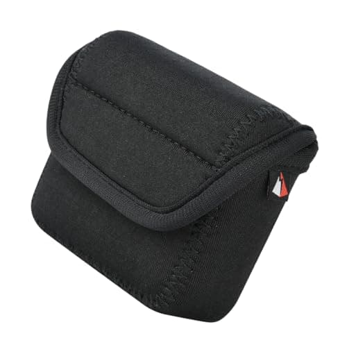 CAXUSD Wireless Speaker Carrying Bag Case Compatible with Jbl Go 2, Waterproof Neoprene Protective Shell with Waist Strap and Buckle, Black Speaker Organizer for Travel and Outdoor Use