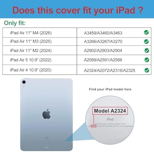 ProCase Smart Case for iPad Air 11" M4/M3/M2 & Air 10.9" 5th/4th Gen — view 2