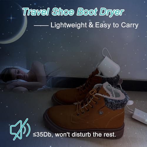 Electric Shoe Dryer and Deodorizer with Timer - Shoes Boots Warmer Socks Gloves Dryer, No Noise Fan | UK Plug — view 6