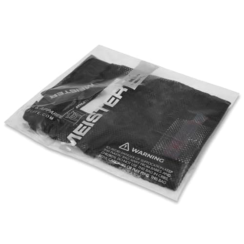 Meister Athlete Wash Bag - Mesh Sports Laundry Bag w/Zipper Lock - Black — view 6