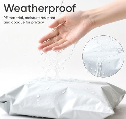 Homewit 60pcs Plastic Mailing Postal Bag 16.5 x 20.5 Inch (420 x 520mm), Large Size (No Harmful Gas) Postage Bags Self Seal Packing Packaging Postage Mail Sacks Envelopes Mailers - White… — view 5