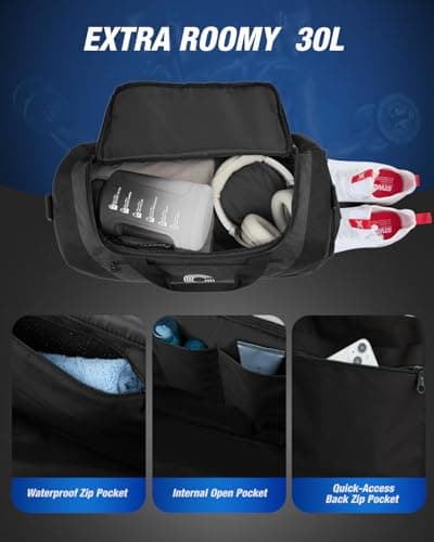 Gonex 30L Gym Duffel Bag with Shoe Compartment — view 2