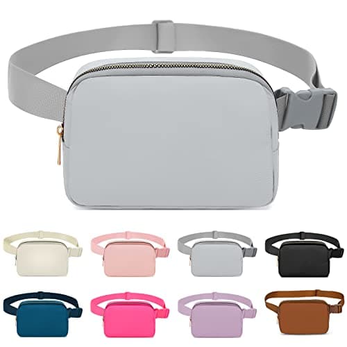 Invool Bum Bag for Women Men, Fanny Pack with Adjustable Straps Crossbody Fashion Waist Pack, Running Belt Bag for Travel Workout Cycling Hiking