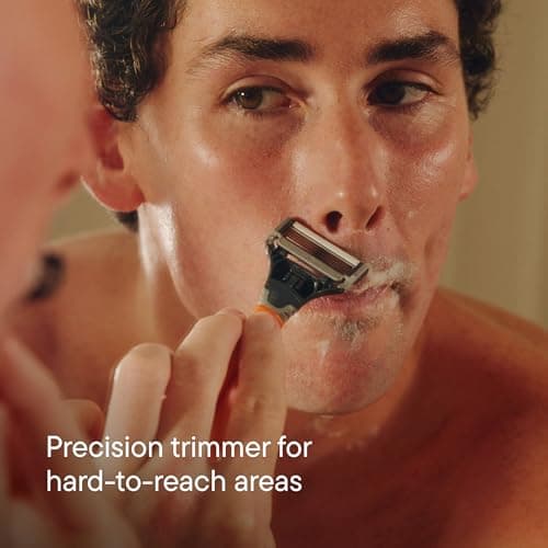 Harry’s Original Razors for Men, 5-Blade Razor Set – 1 Orange Handle, 5 Razor Blade Refills, 60ml Shave Gel, Travel Blade Cover — view 5