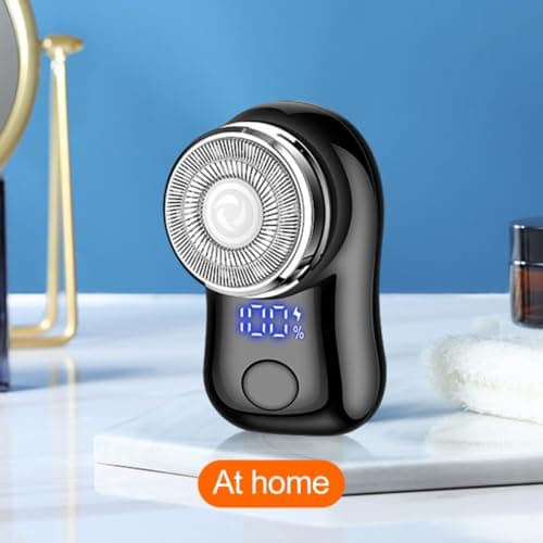 Portable Electric Shaver, Mini Rotary Razor with LED Display — view 3