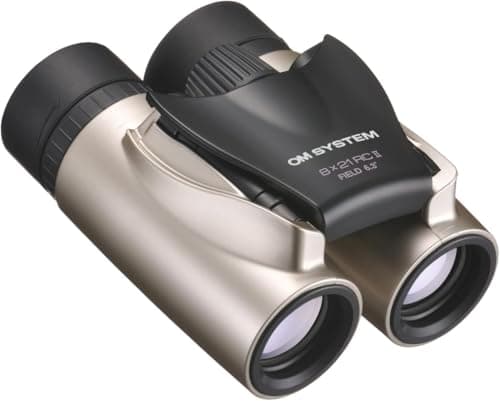 OM SYSTEM 8x21 RC II Binoculars - Compact Folding Travel Design, Gold — view 5