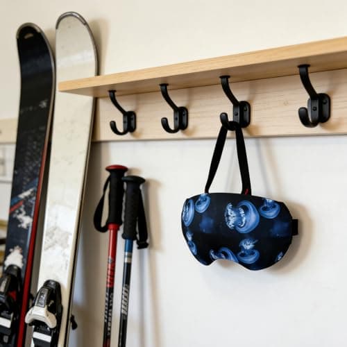 AMMKRO Ski Snowboard Goggle Cover Sleeve Protective Goggle Cover Ski Goggle Cover Protectors Lens Scratch Dust Protection for Travel Storage Accessories (Jellyfish) — view 5