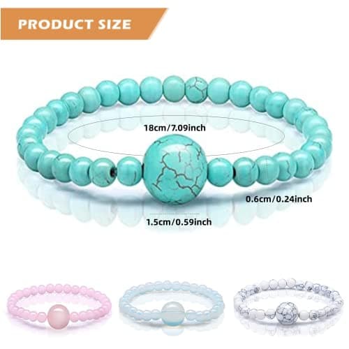 YILINNA 4 Pcs Anti Nausea Wristband Motion Sickness Bracelets Adjustable Motion Nausea Relief Bands for Motion Sickness, Morning Sickness Car Sickness Travel Sickness — view 2