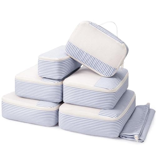 Narwey 7 Set Packing Cubes for Suitcases, Travel Organiser Bags for Luggage