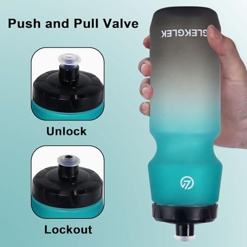 GLEKGLEK Squeeze Sports Bottle 750ml, Leakproof Drinks Bottle, BPA Free — view 3