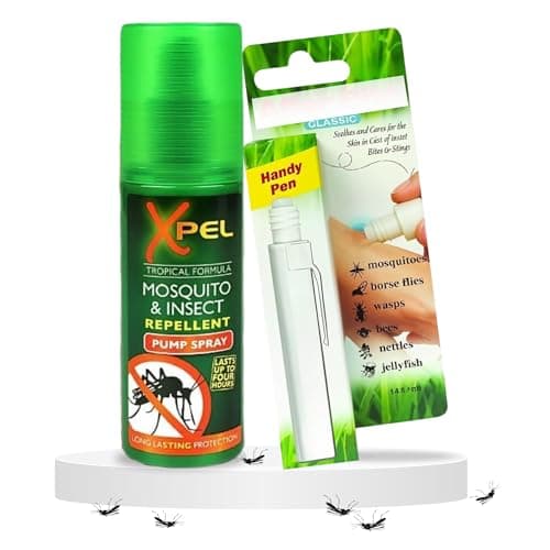 Mosquito Repellent & Insect Repellent Spray 70ml + AfterBite Relief Pen 14ml | Natural Bug Repellent & Anti Mosquito Spray | Ideal for Kids, Travel & Outdoor Protection