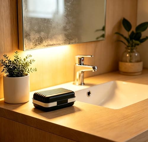 Lofekea Travel Soap Case, Shower Bar Soap Dish Holder, Soap Box Container — view 2