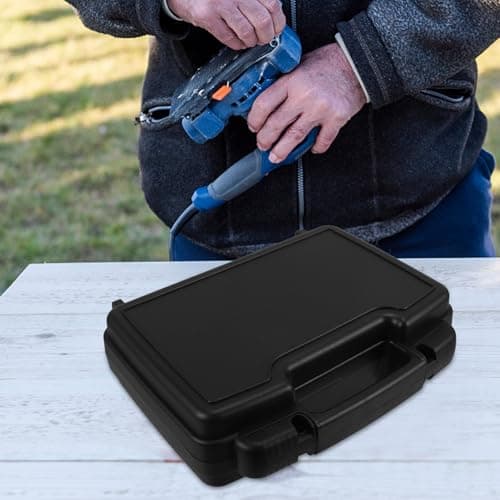 Miniature Tool Box, Empty Tool Storage Box, Black PP Plastic — view 6
