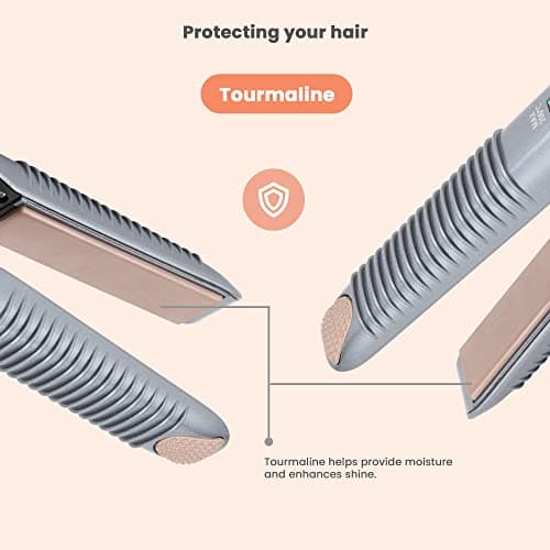 Be New Cordless Hair Straighteners | Ceramic Flat Iron | Wireless Mini Portable USB Rechargeable Travel Straightener | 3 Heat Modes | Heat up Quickly Safe | Includes Heat Mat/Travel Case — view 3