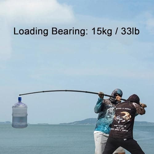BBTISG High Carbon Plunge Pole, Carbon Fiber Tent Pole Telescopic Adjustable Short Pole Awning Poles for Fishing Rods, Camping Poles, Tarpaulins, Awning, Canopy, Porch, Awning (1.3m) — view 6