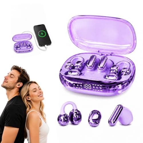 3-in-1 Bluetooth Wireless Earbuds Open-Ear Clip-On & Mini Sleep Headphones