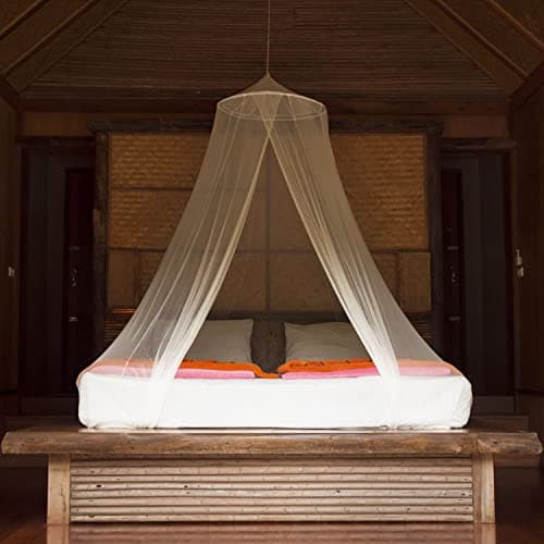 White Mosquito Net for Queen & King-Size Beds – 2-Opening Bed Canopy — view 3