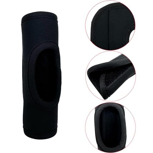 KOSTOO Neoprene Luggage Handle Wrap Soft Grip Handle Cover Luggage Identifier with Hollow Design for Suitcases Luggage Travel Accessories (3 PCS Black) — view 2