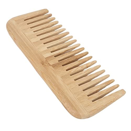 Taidda Wooden Wide Tooth Comb Scallop Design Hair Comb for Women Home Travel Bamboo — view 5