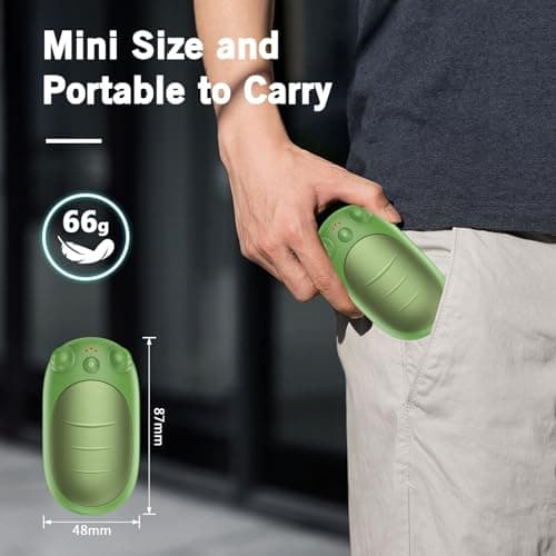 Hand Warmers Rechargeable, 2 Pack Reusable Electric Portable Pocket Warmer 3 Heating Modes for Reno Patients, Women Men — view 5