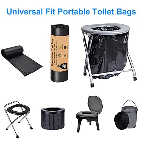 TL-JIYPU Portable Toilet Bags for Camping, 40 Count Toilet Replacement Bags, 8 Gallon, 30 Liter, Portable Toilet Bags for Camping Boating Outdoors, Car Travel, Camping, Long Trips — view 4