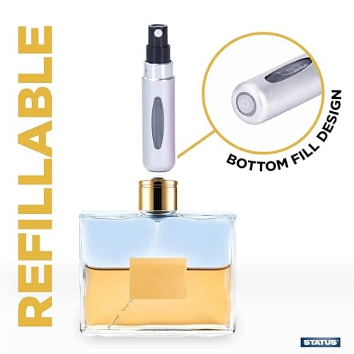Status 5ml Refillable Perfume Atomiser Spray Bottles, 2 Pack — view 6