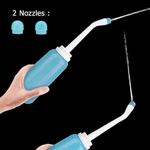 CROING 𝙋𝙤𝙧𝙩𝙖𝙗𝙡𝙚 𝘽𝙞𝙙𝙚𝙩 - 2PCS Portable Bidet - Squeeze Momwasher Bottle 500ml 17oz - Portable Shower-Travel Bidet Toilet Bottle for Adult Women,Postpartum Care,Hemorrhoids — view 5