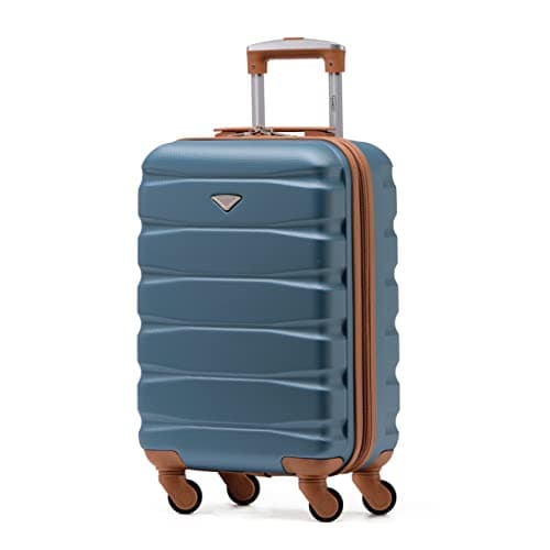 Flight Knight Cabin Suitcase 55x35x20, Carry On for Over 100 Airlines Like Ryanair, EasyJet, British Airways, Virgin Atlantic Lightweight Small Durable Cabin Bag, ABS Hard Shell, Hand Luggage
