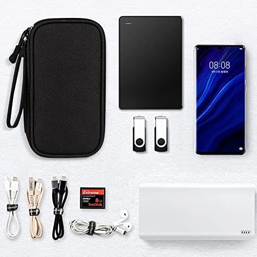 Simpolor Cable Organiser Bag,Travel Essentials Gadget Tech Bag- Black — view 6