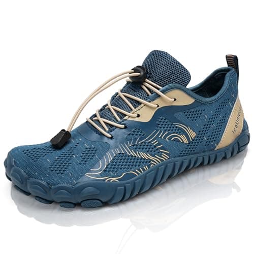 Barefoot Shoes Men Women Water Shoes Wide Lightweight Walking Shoes(A Blue,6.5UK)